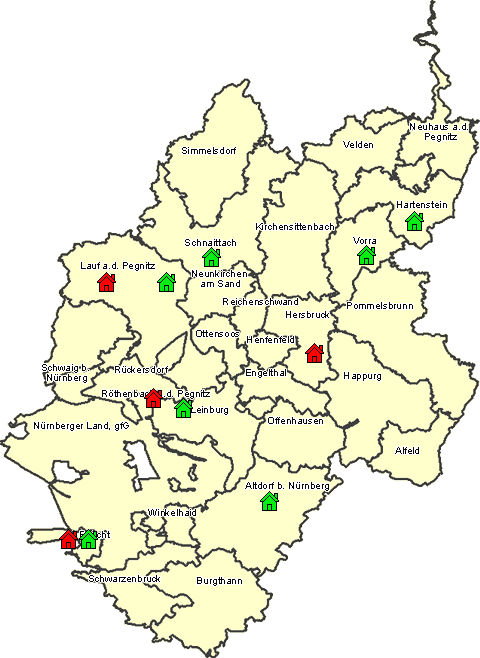 Karte Tagespflegepltze